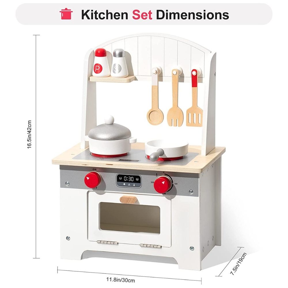 Toddler Toy Kitchen with Kitchenware Accessories: image 7