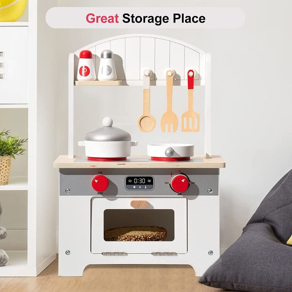 Toddler Toy Kitchen with Kitchenware Accessories: image 8