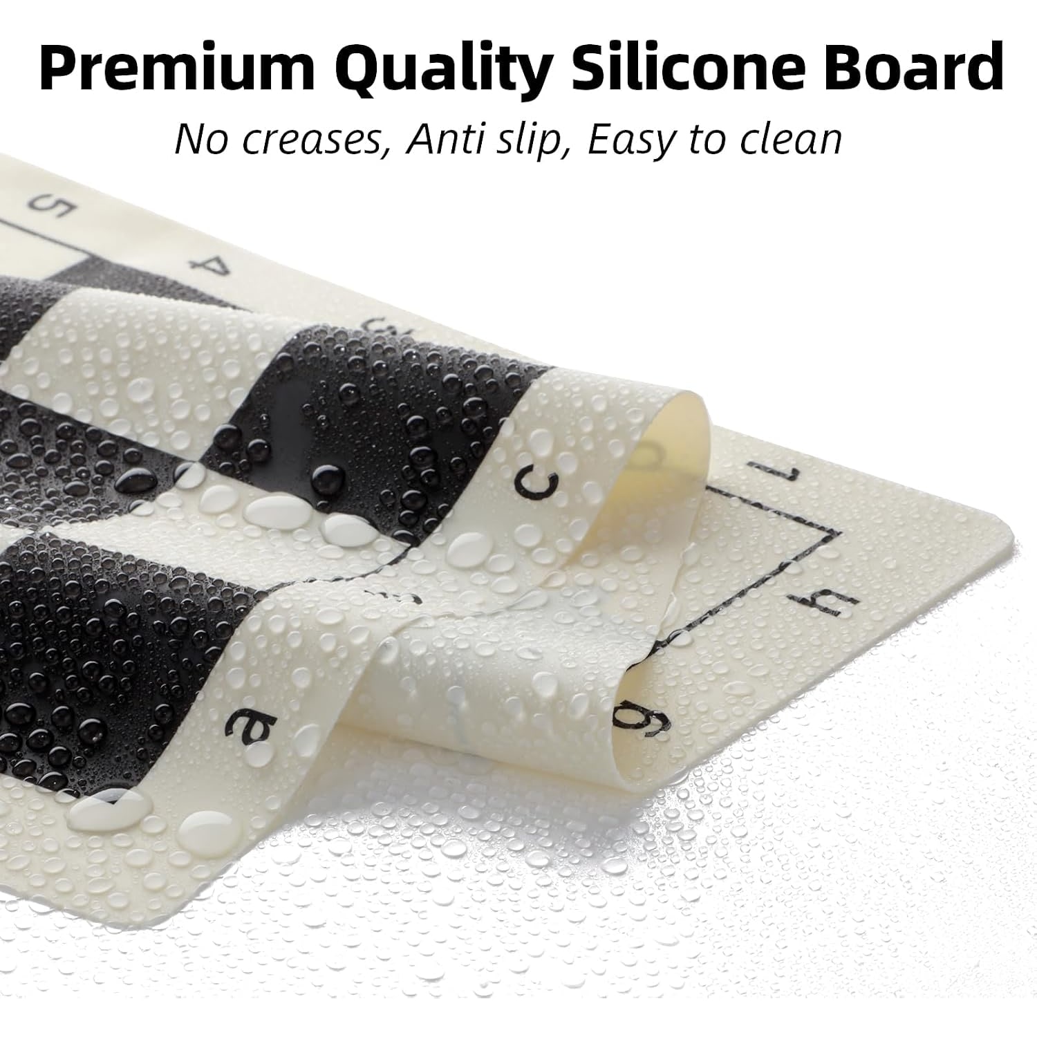 Silicone Board Chess Set 20 Inch with Weighted Pieces: image 3