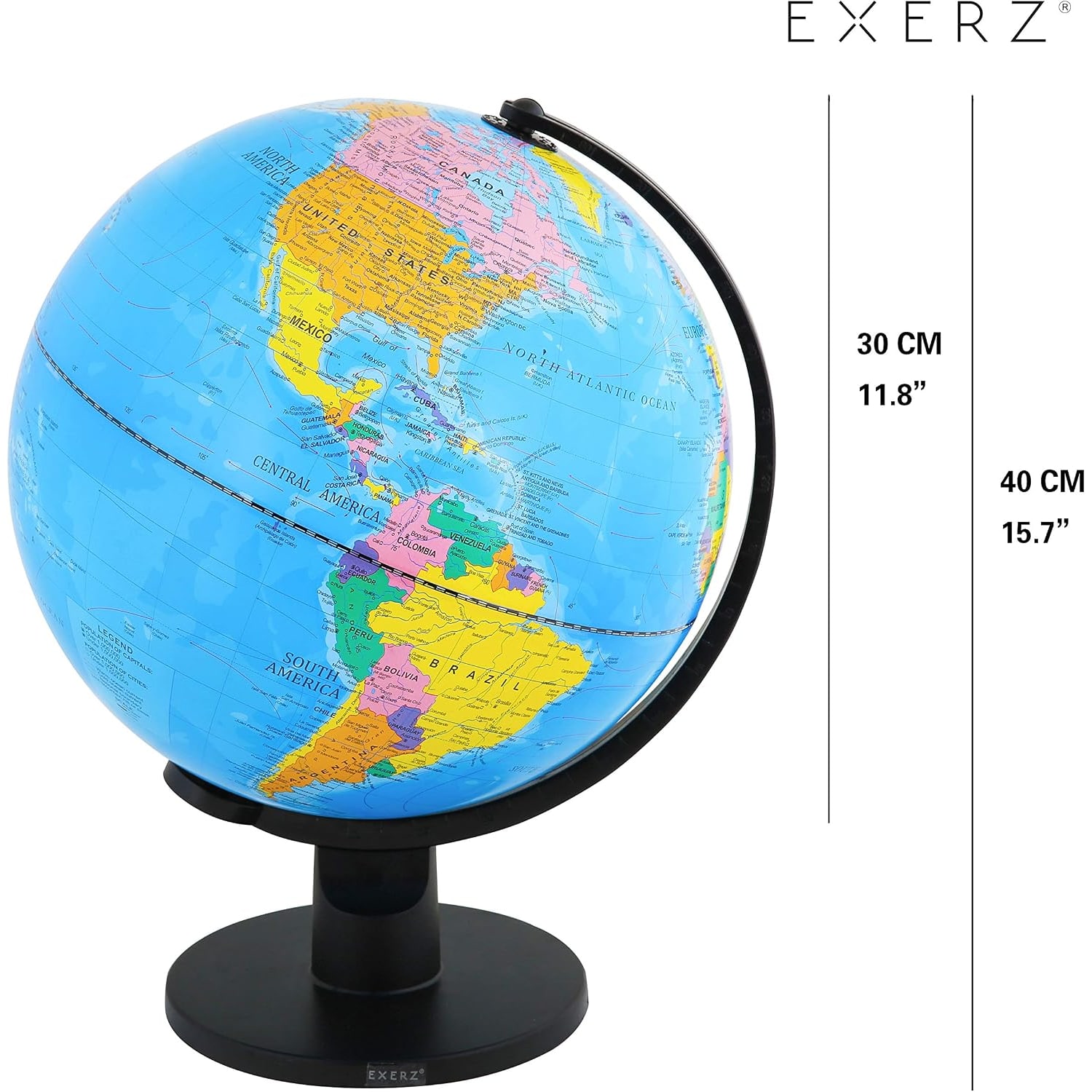 Large Educational World Globe 30cm: image 2
