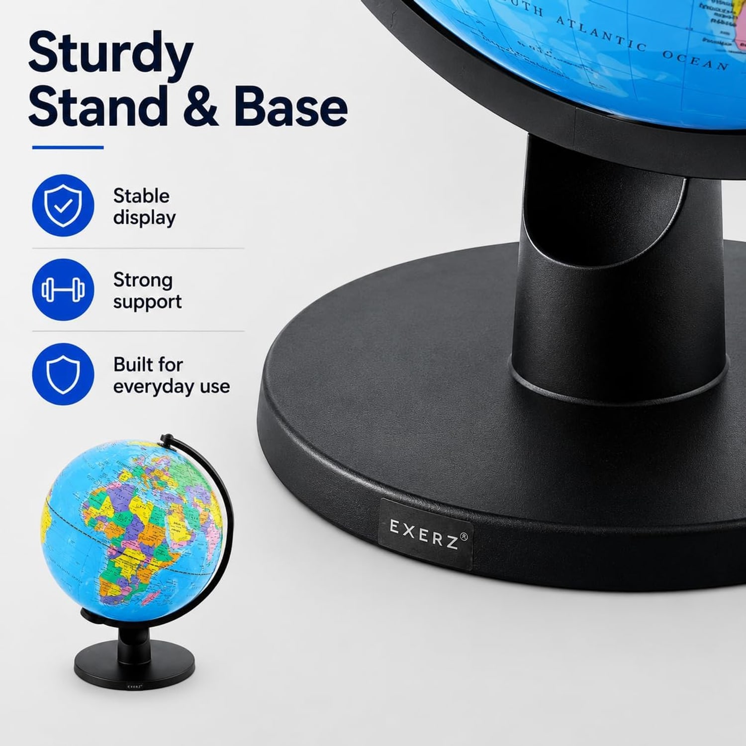 Large Educational World Globe 30cm: image 3