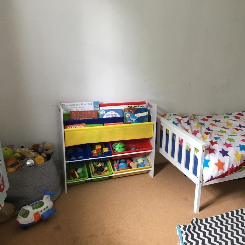 Kids Bookshelf with Toy Storage Boxes: image 6