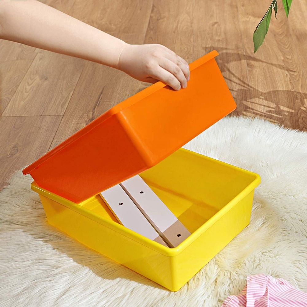 Kids Bookshelf with Toy Storage Boxes: image 11