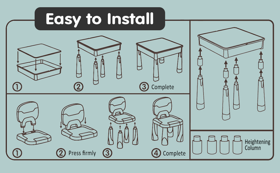 Kids Activity Table and 2 Chair Set with 100 Building Blocks: image 5