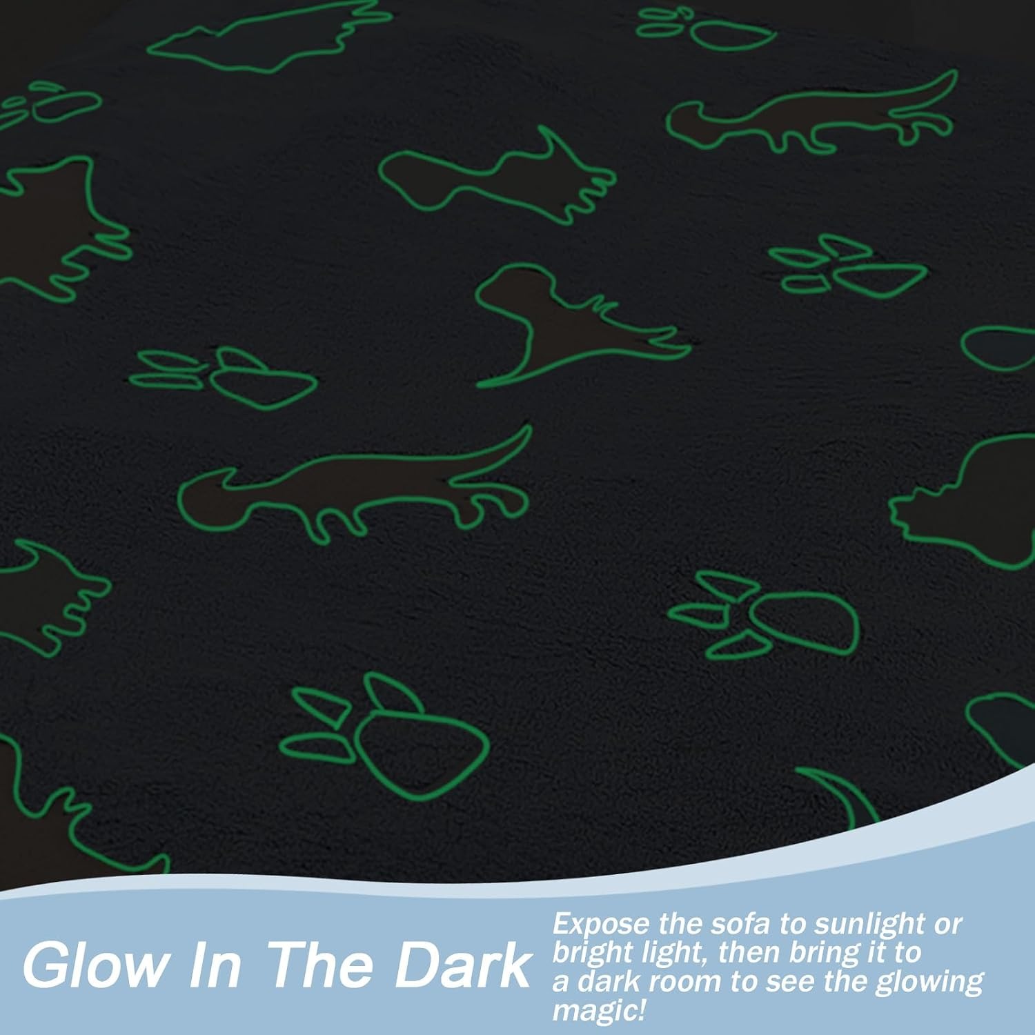 Glow Dinosaur Kids Fold Out Sofa: image 4