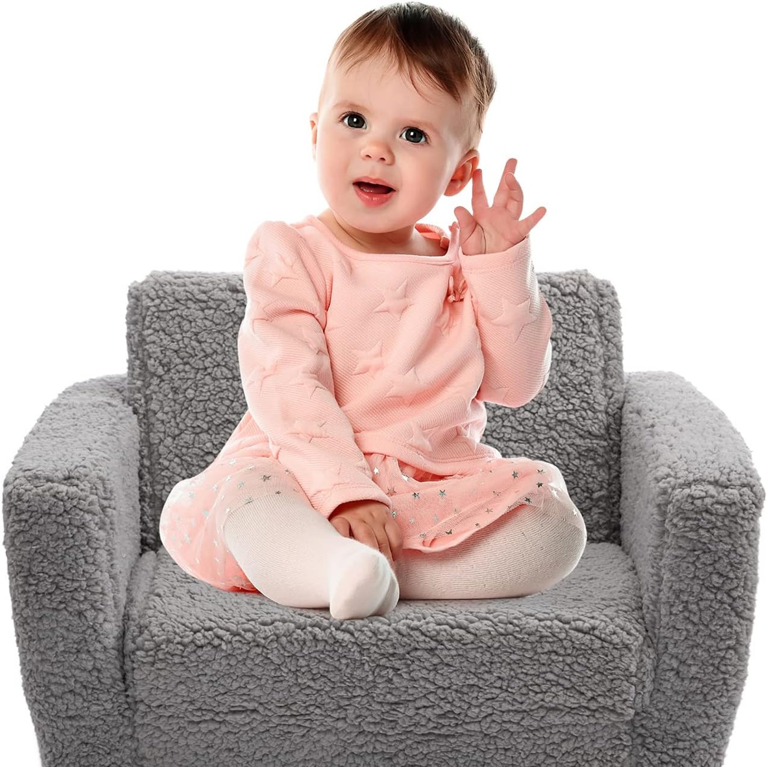 2-in-1 Sherpa Kids Sofa Bed: image 5