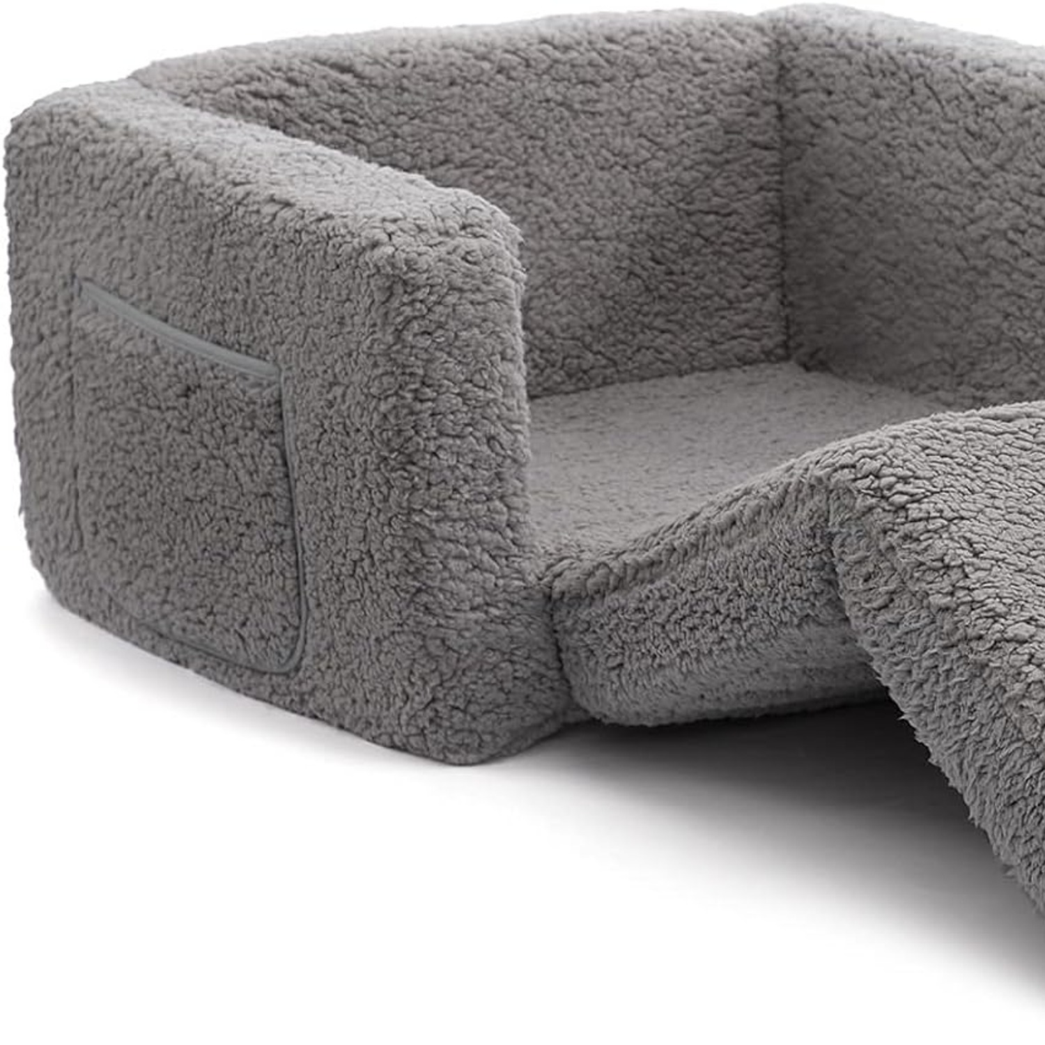 2-in-1 Sherpa Kids Sofa Bed: image 8