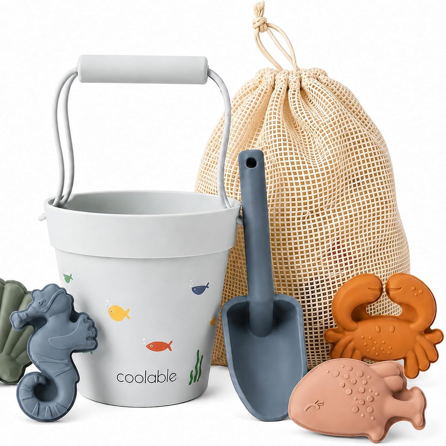 Sea Creatures Silicone Beach Toy Set
