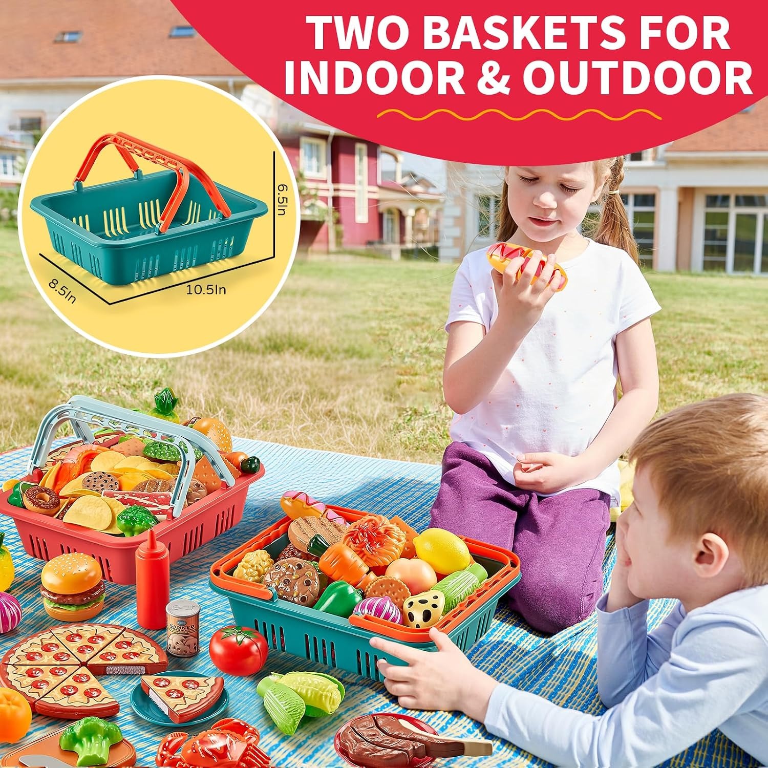 Play Food Set with Two Picnic Baskets: image 5