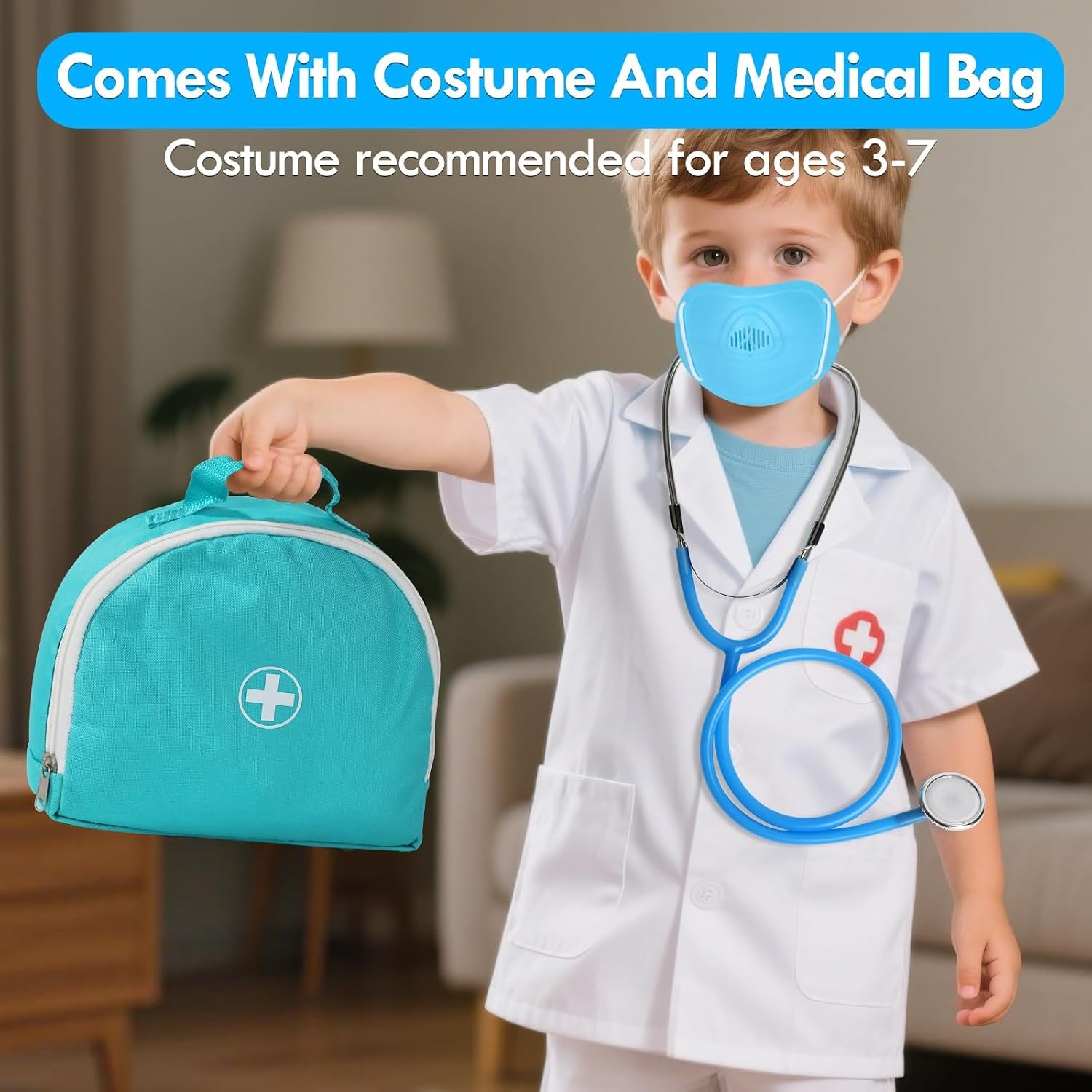 Kids Doctor Play Set with Stethoscope and Medical Tools: image 4