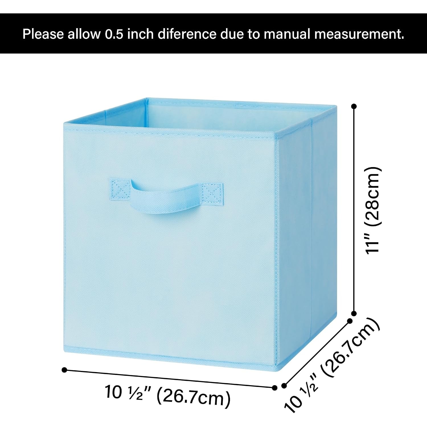 Colourful Cube Storage Bins (6 Pack): image 3