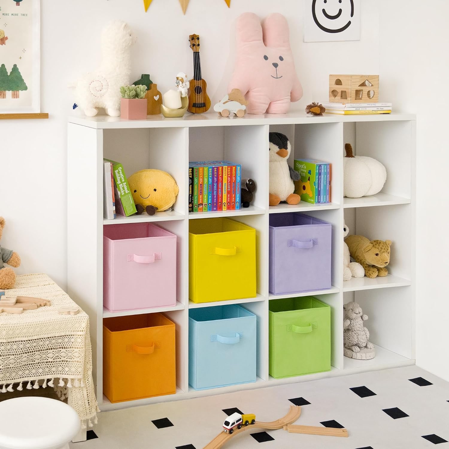 Colourful Cube Storage Bins (6 Pack): image 5