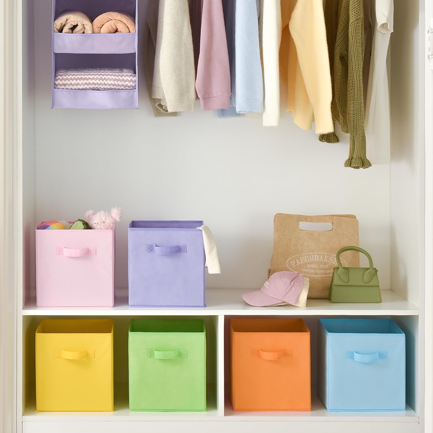 Colourful Cube Storage Bins (6 Pack): image 6