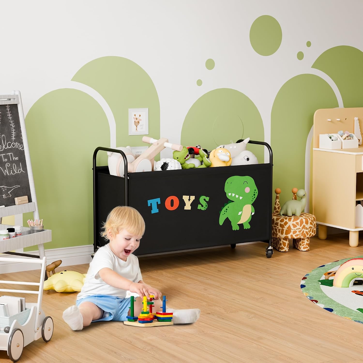 Rolling Toy Chest with Wheels: image 7