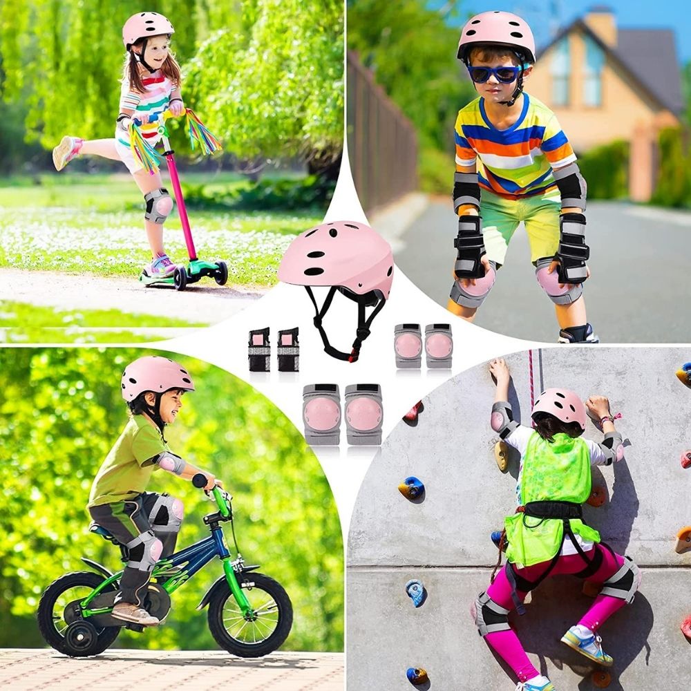 7-in-1 Kids Bike Helmet and Pads Set: image 16