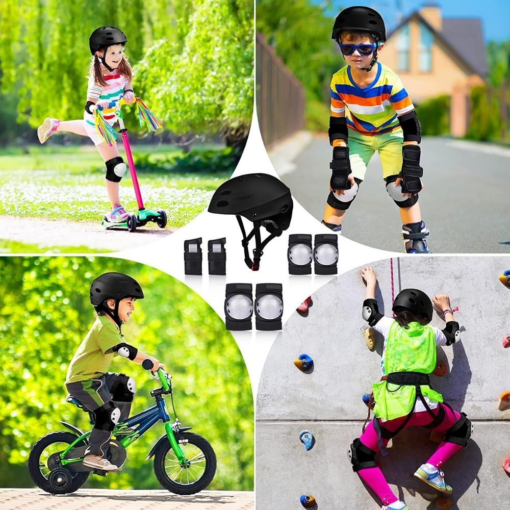 7-in-1 Kids Bike Helmet and Pads Set: image 17