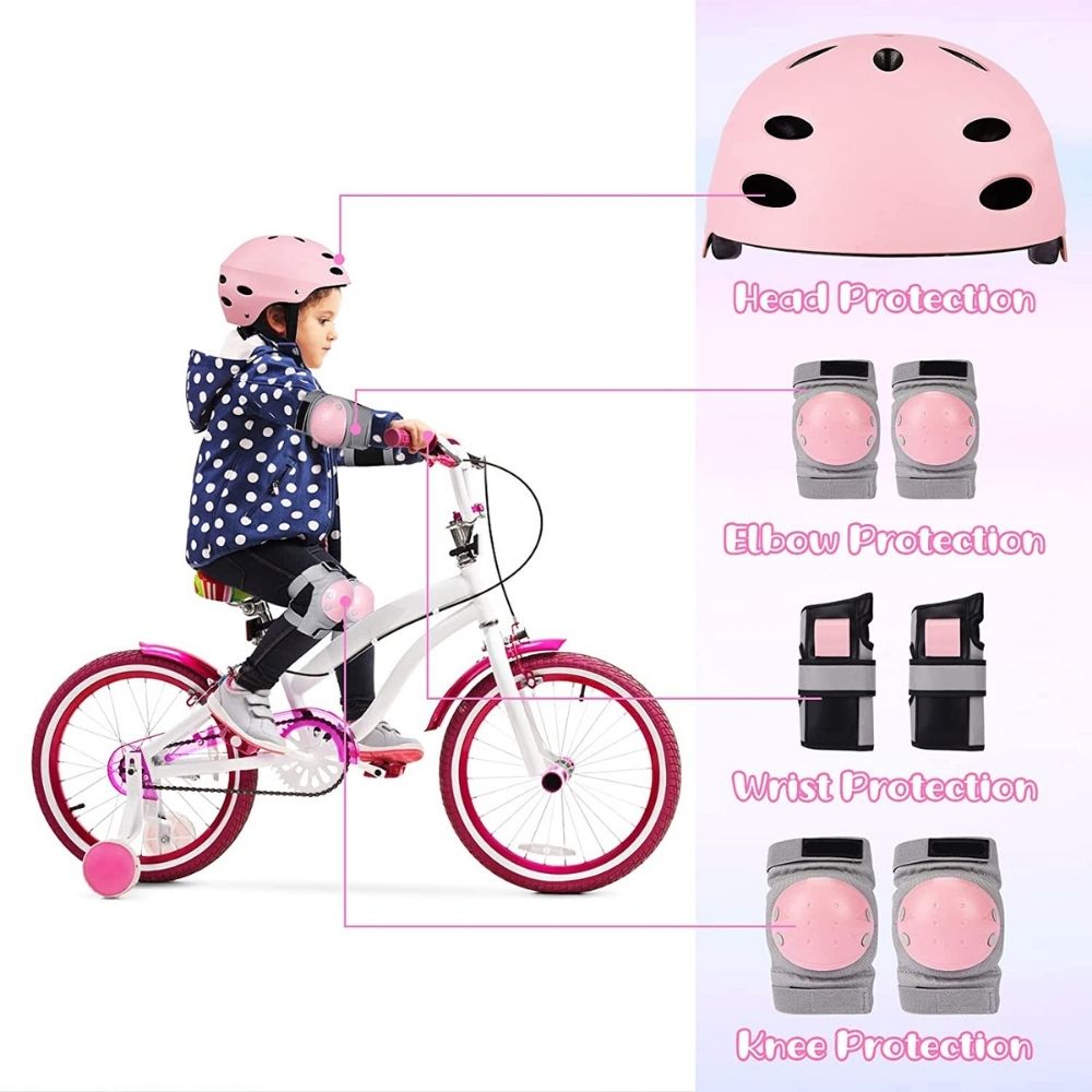 7-in-1 Kids Bike Helmet and Pads Set: image 18