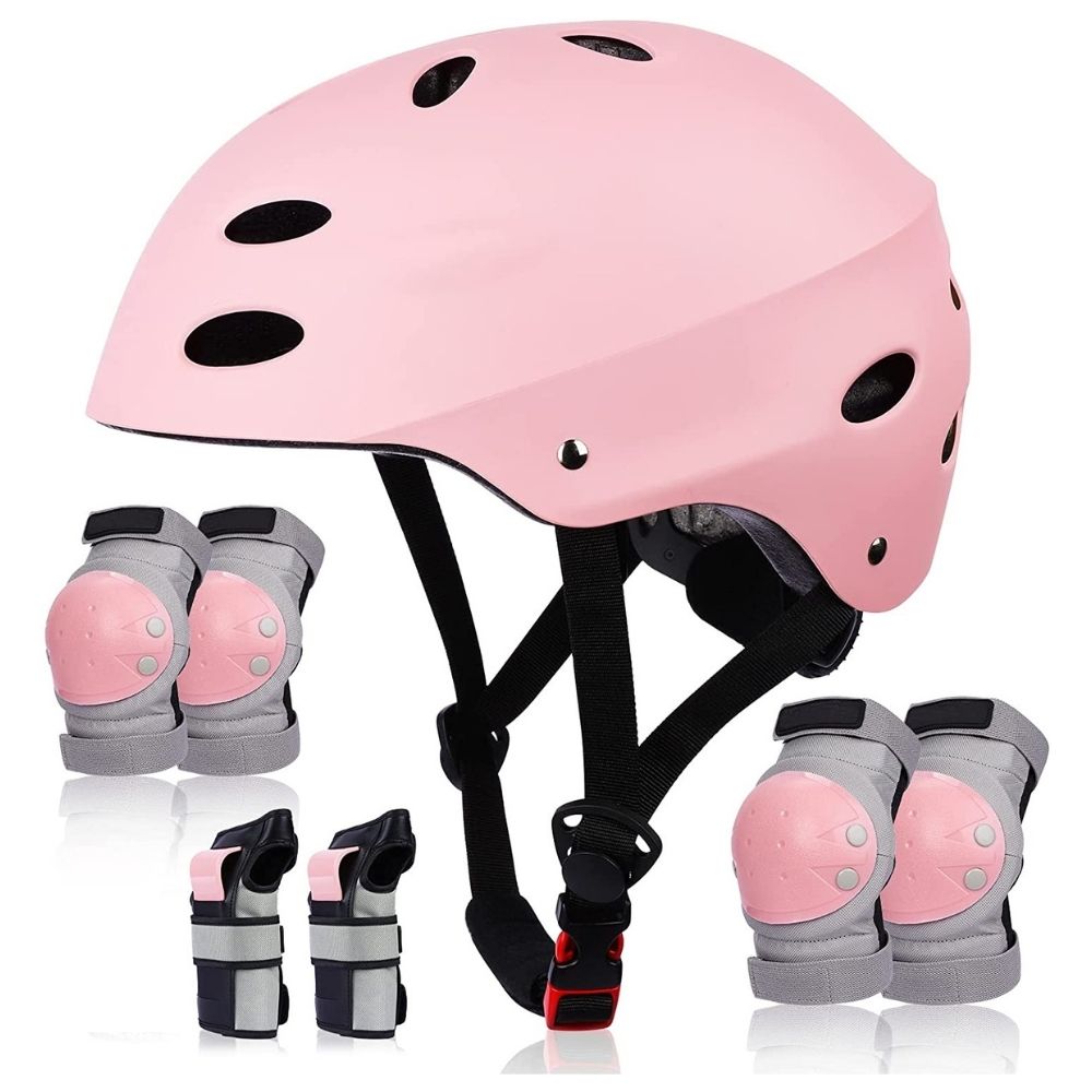 7-in-1 Kids Bike Helmet and Pads Set: image 1