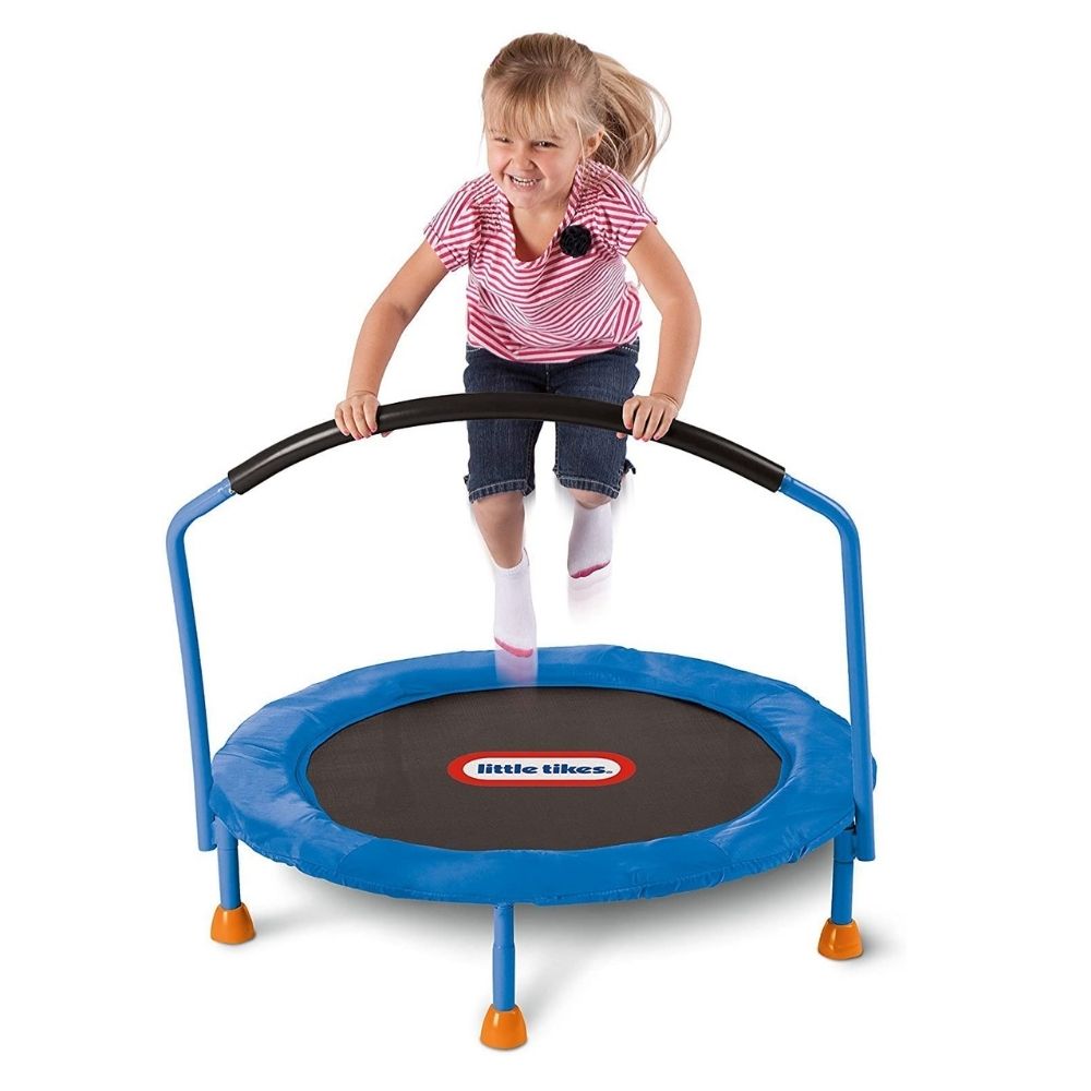 Kids 3-Foot Trampoline with Fold-Down Handlebar: image 7