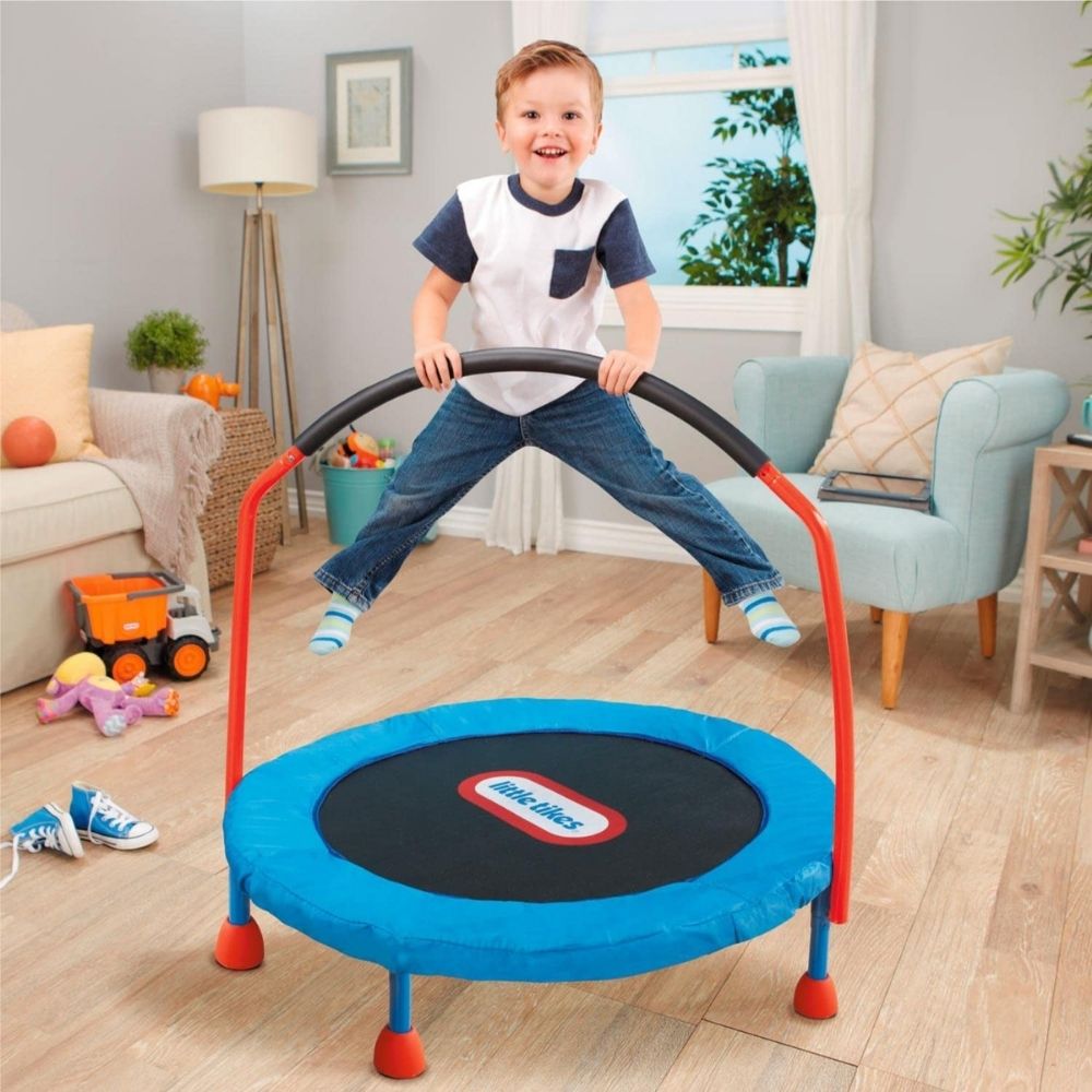 Kids 3-Foot Trampoline with Fold-Down Handlebar: image 8
